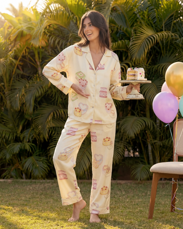 Happy Garden Braless PJ Set