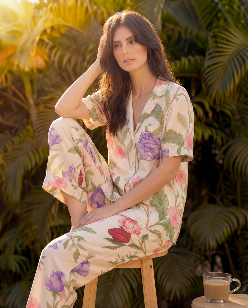 Dreamy Floral Braless PJ Set