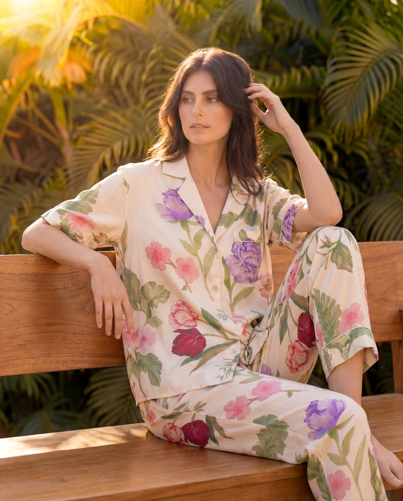 Dreamy Floral Braless PJ Set