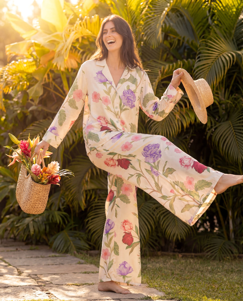 Dreamy Floral Braless PJ Set