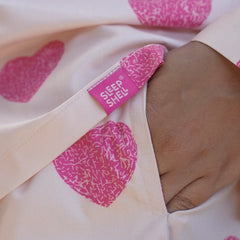 Unstructured Hearts Braless PJ Set
