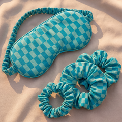 Nightsuit Printed Sleep mask & Scrunchy