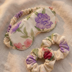 Nightsuit Printed Sleep mask & Scrunchy