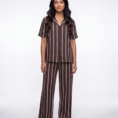Chocolate Stripes Pajama Set