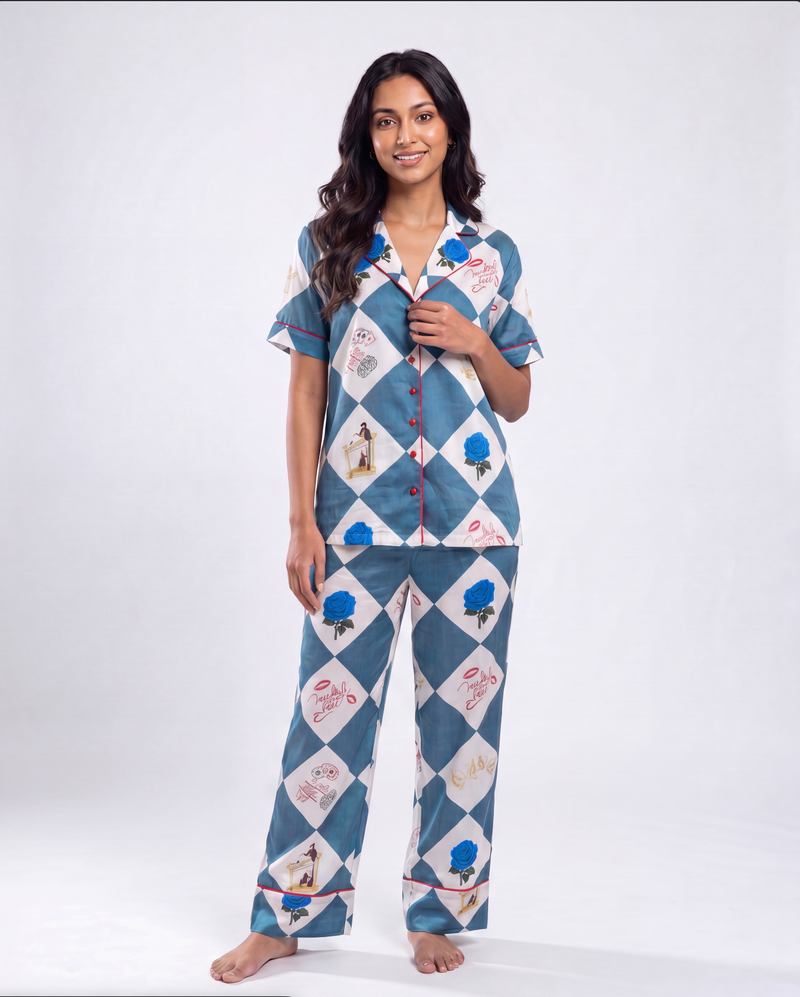 Jazzy Blue Pajama Set