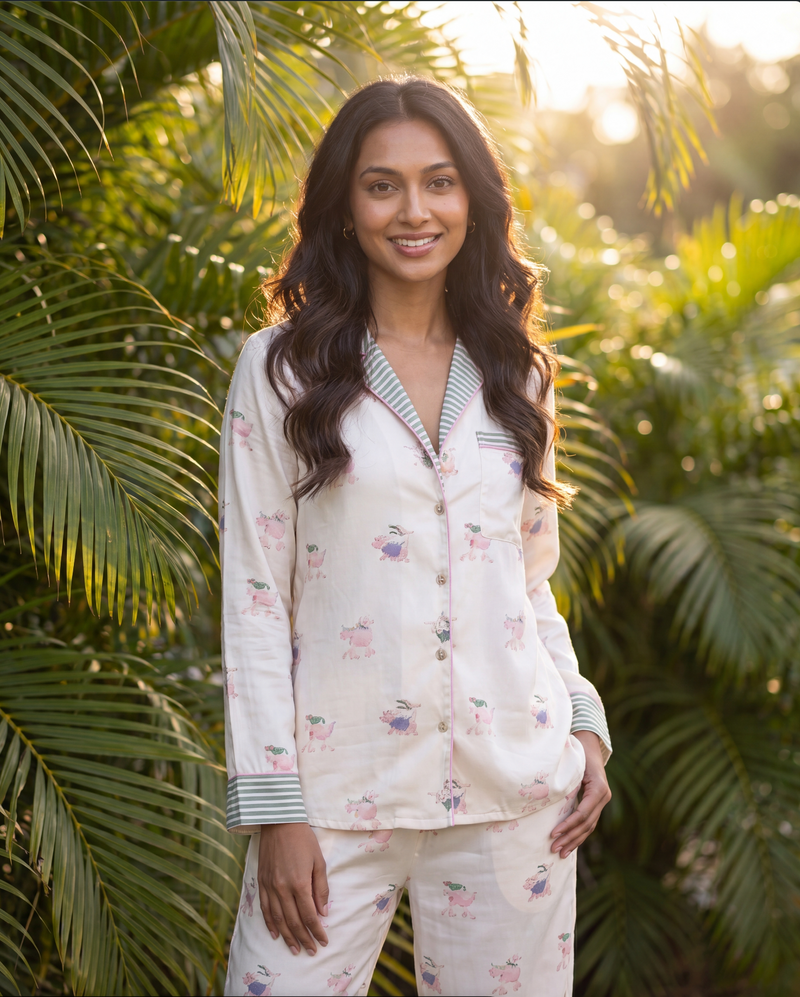 Rich Fusion Pajama Set - Full Sleeve