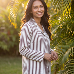 Classic Stripes Pajama Set - Full Sleeve