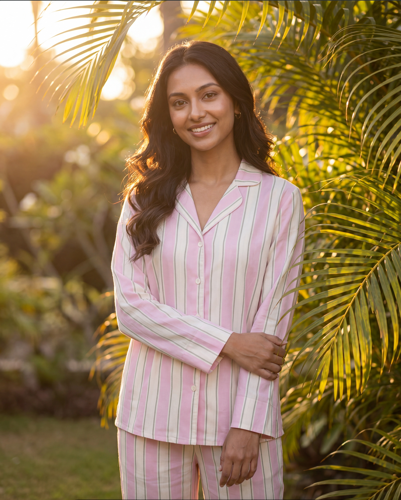 Candy Stripes Pajama Set - Full Sleeve