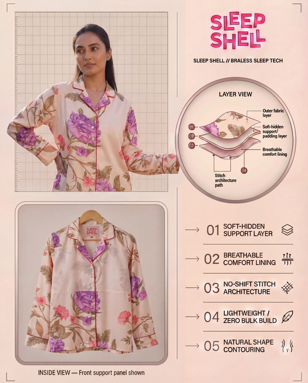Dreamy Floral Braless PJ Set