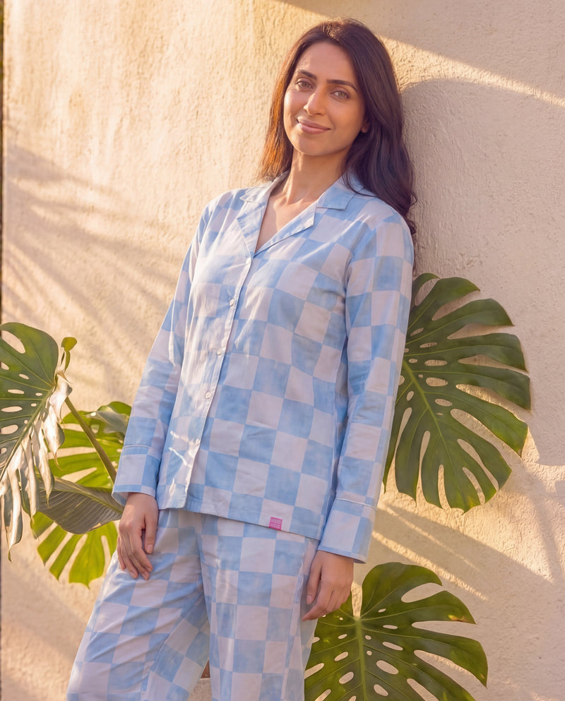 Happy Checks Braless Pajama Set