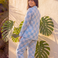 Happy Checks Braless Pajama Set