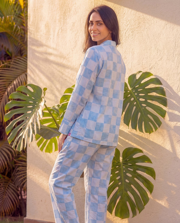Happy Checks Braless Pajama Set