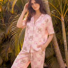 Bear Love Braless PJ Set